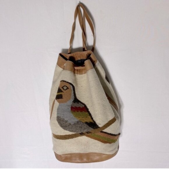 Vintage Boho Bird Hobo Bag Backpack Shoulder Bag - Picture 1 of 16